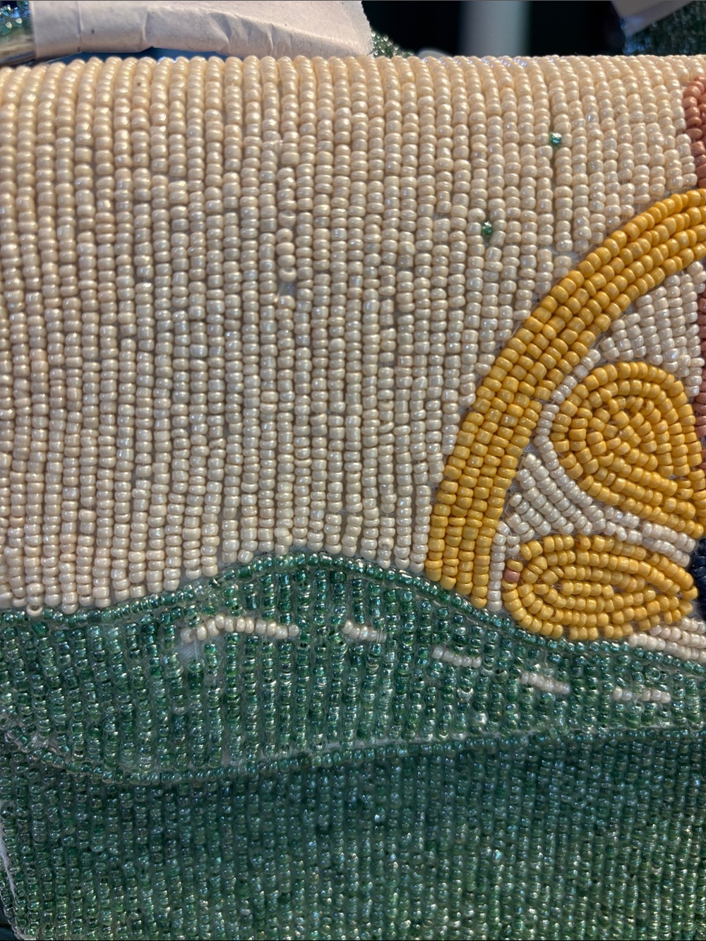 NWT Beaded Sea Dive Lemon Viral Statement Bag with Lemon Charm Made in India - Picture 6 of 16